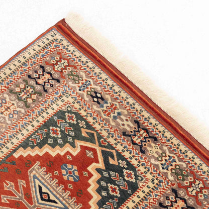 Oriental Rug Usak Hand Knotted Wool On Wool 90 X 132 Cm - 4' 4'' X 2' 11'' Red C014