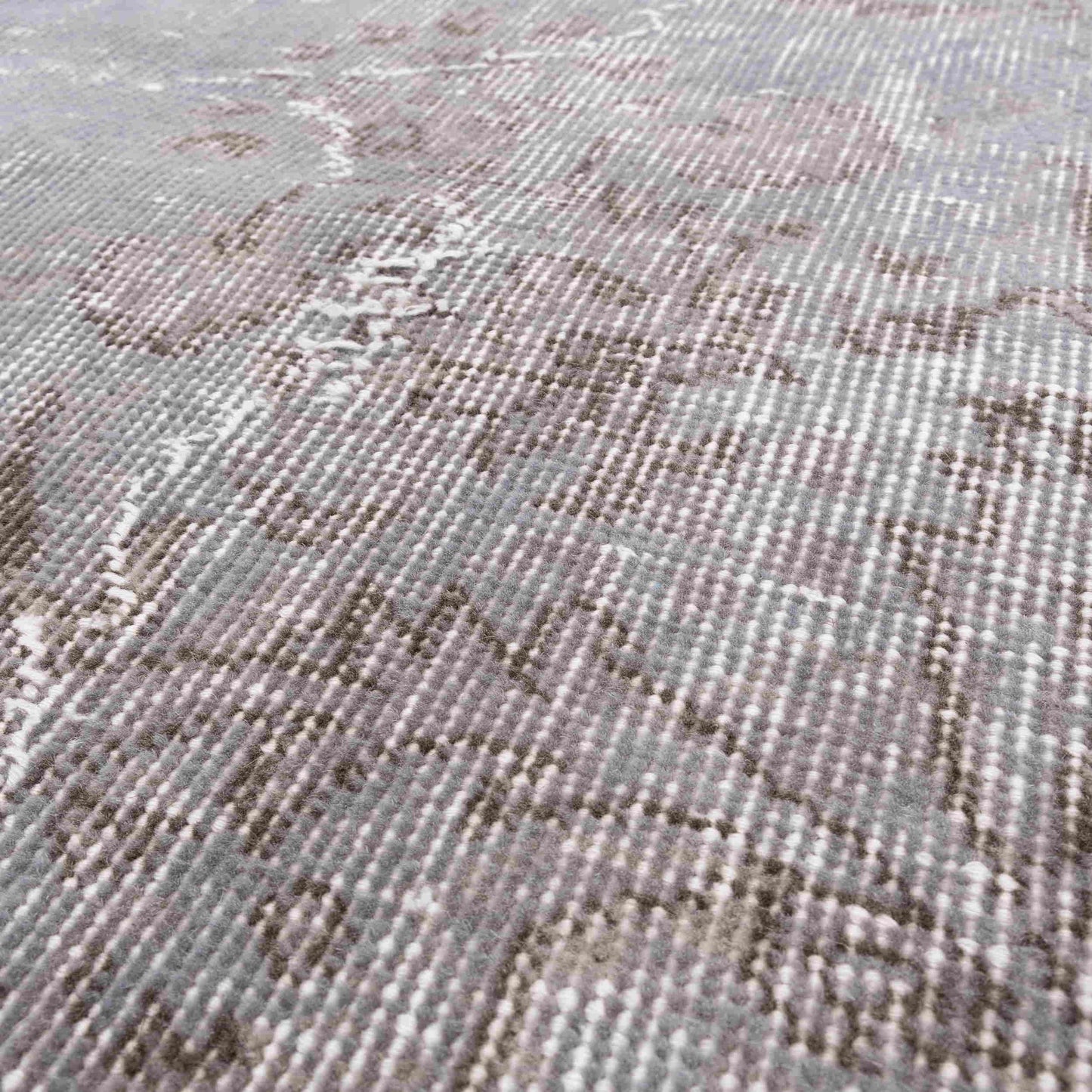 Oriental Rug Vintage Hand Knotted Wool On Cotton 159 x 256 Cm - 5' 3'' x 8' 5'' Grey C008 ER12