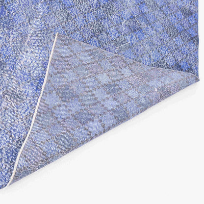 Oriental Rug Vintage Hand Knotted Wool On Cotton 197 x 360 Cm - 6' 6'' x 11' 10'' Purple C017 ER23