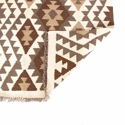 Oriental Turkish Runner Kilim Handmade Wool On Wool Kayseri 76 X 393 Cm - 2' 6'' X 12' 11'' Brown C005