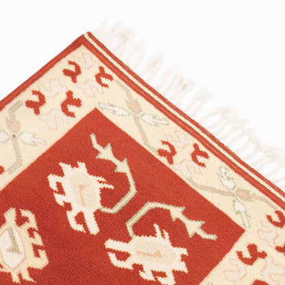 Oriental Turkish Runner Rug Handmade Wool On Wool Milas 73 X 274 Cm - 2' X 5'' 9' Red C014