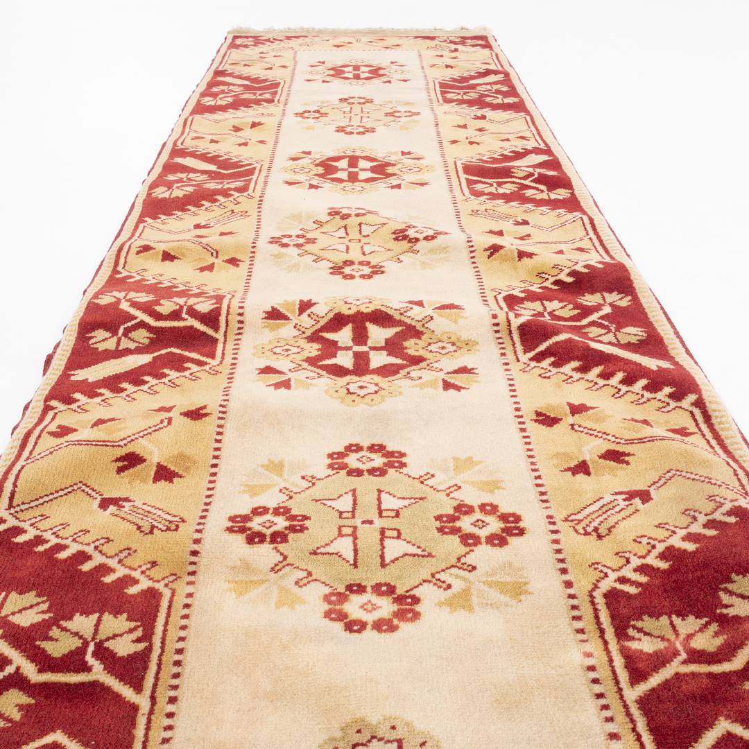 Oriental Turkish Runner Rug Handmade Wool On Wool Milas 79 X 274 Cm - 2' 8'' X 9' Multicolor C016