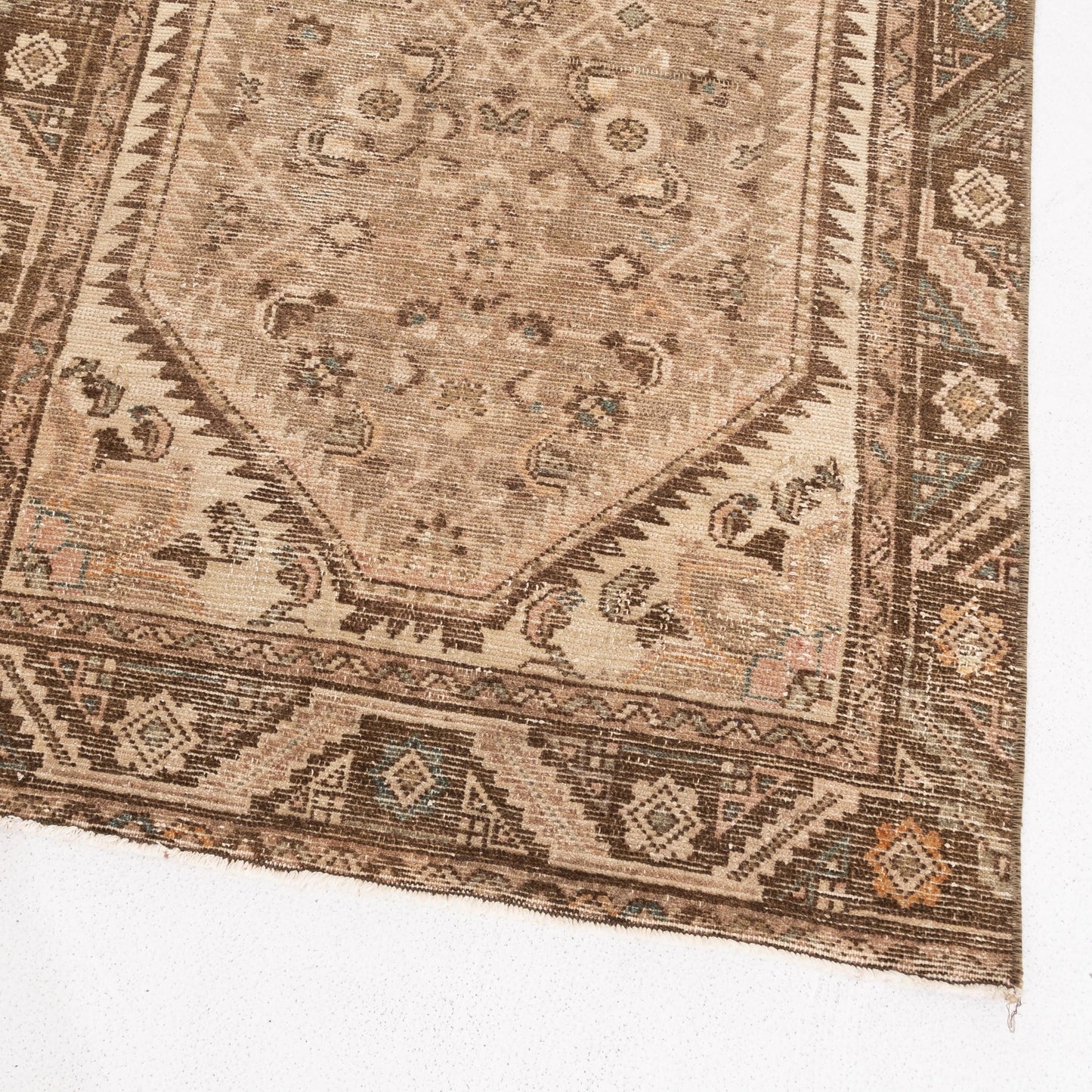 Oriental Turkish Runner Rug Handmade Wool On Cotton Anatolian 87 X 282 Cm - 2' 11'' X 9' 4''