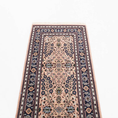 Oriental Turkish Runner Rug Handmade Wool On Cotton Hereke 75 X 234 Cm - 2' 6'' X 7' 9'' Multicolor C016