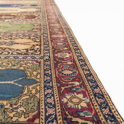 Oriental Turkish Runner Rug Handmade Wool On Cotton Kayseri 101 X 284 Cm - 3' 4'' X 9' 4'' Multicolor C016