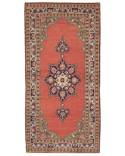 Oriental Turkish Runner Rug Handmade Wool On Cotton Kayseri 92 X 188 Cm - 3' 1'' X 6' 3'' Red C014