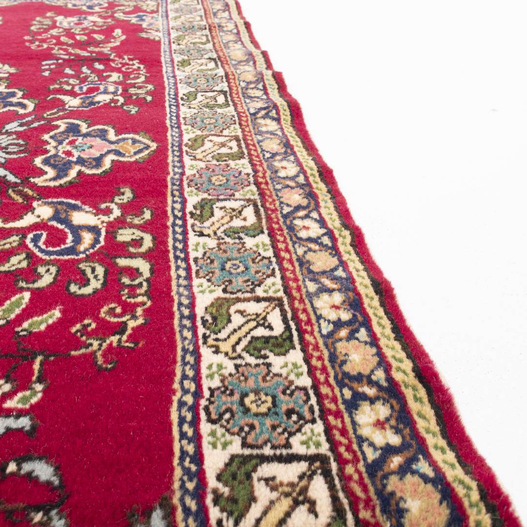 Oriental Turkish Runner Rug Handmade Wool On Cotton Kayseri 97 X 193 Cm - 3' 3'' X 6' 4'' Fuchsia C020