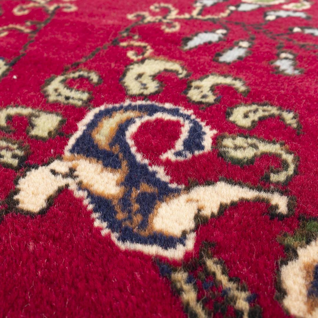 Oriental Turkish Runner Rug Handmade Wool On Cotton Kayseri 97 X 193 Cm - 3' 3'' X 6' 4'' Fuchsia C020