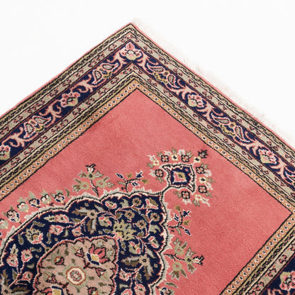 Oriental Turkish Runner Rug Handmade Wool On Cotton Ladik 92 X 298 Cm - 3' 1'' X 9' 10'' Pink C004