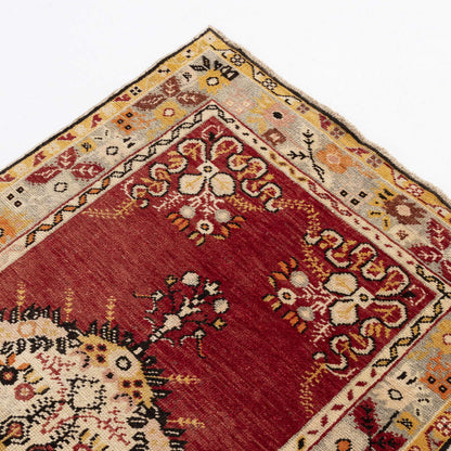 Oriental Turkish Runner Rug Handmade Wool On Wool Anatolian 103 X 364 Cm - 3' 5'' X 12' Red C014