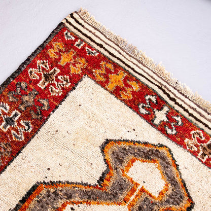 Oriental Turkish Runner Rug Handmade Wool On Wool Anatolian 128 X 350 Cm - 4' 3'' X 11' 6'' Multicolor C016