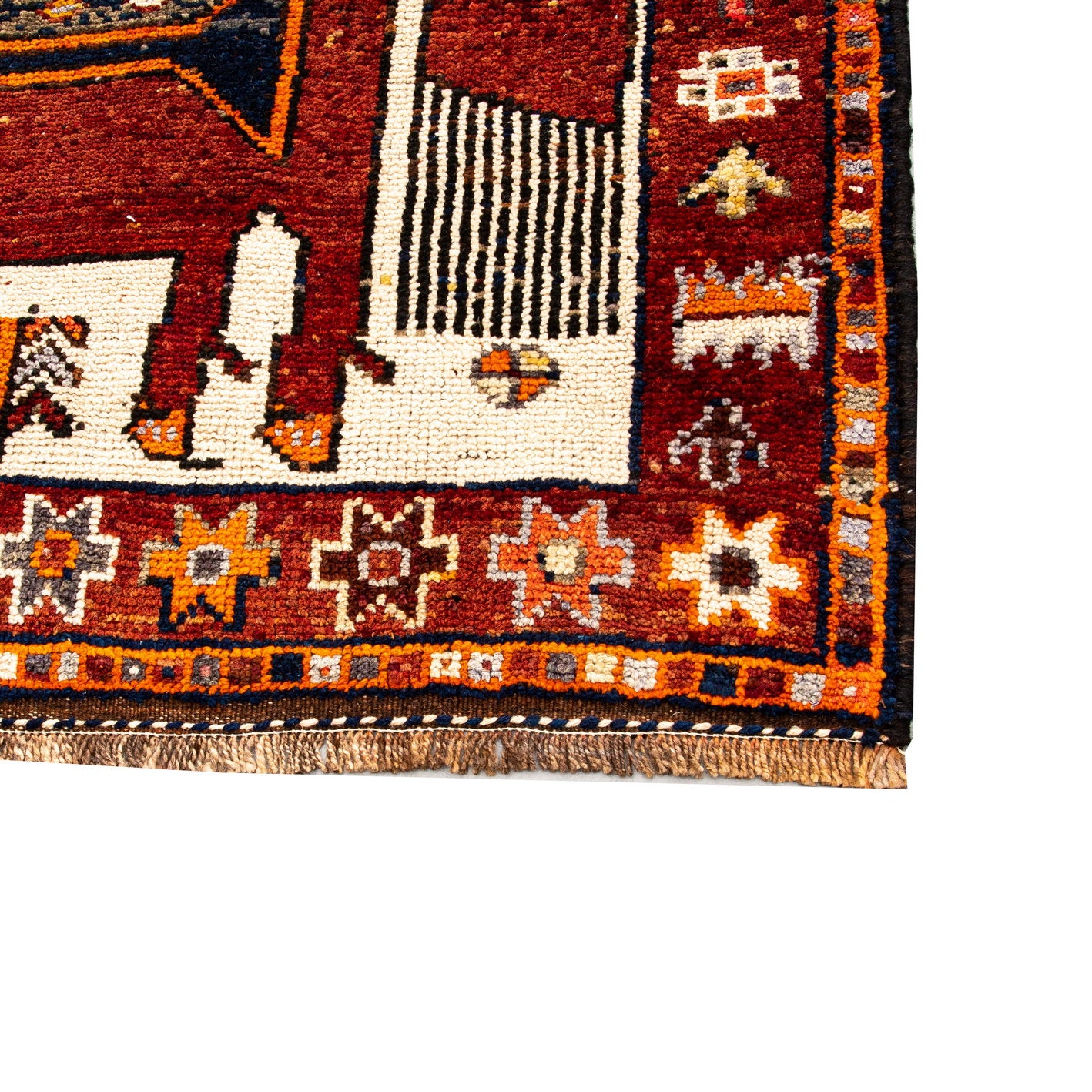 Oriental Turkish Runner Rug Handmade Wool On Wool Anatolian 135 X 360 Cm - 4' 6'' X 11' 10'' Red C014