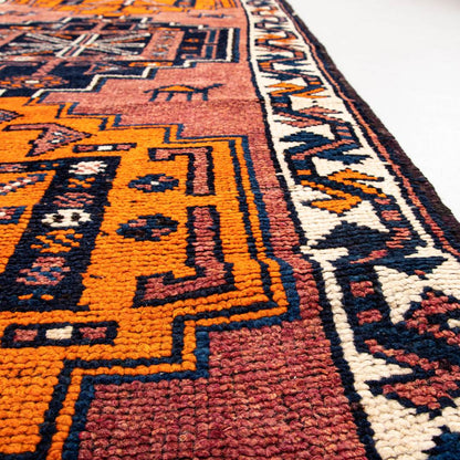 Oriental Turkish Runner Rug Handmade Wool On Wool Anatolian 262 X 100 Cm - 8' 8'' X 3' 4'' Multicolor C016