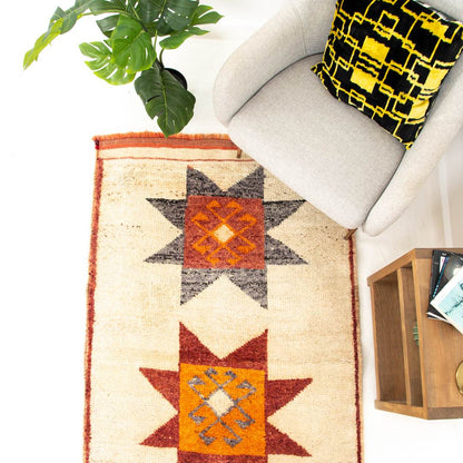 Oriental Turkish Runner Rug Handmade Wool On Wool Anatolian 364 X 100 Cm - 12' X 3' 4'' Orange C011