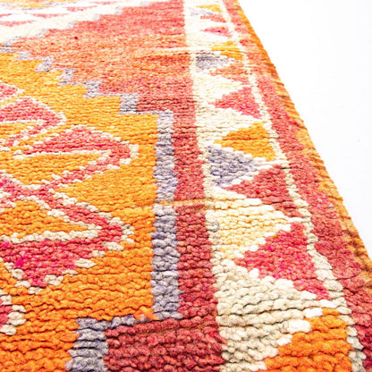 Oriental Turkish Runner Rug Handmade Wool On Wool Anatolian 87 X 332 Cm - 2' 11'' X 10' 11'' Orange C011