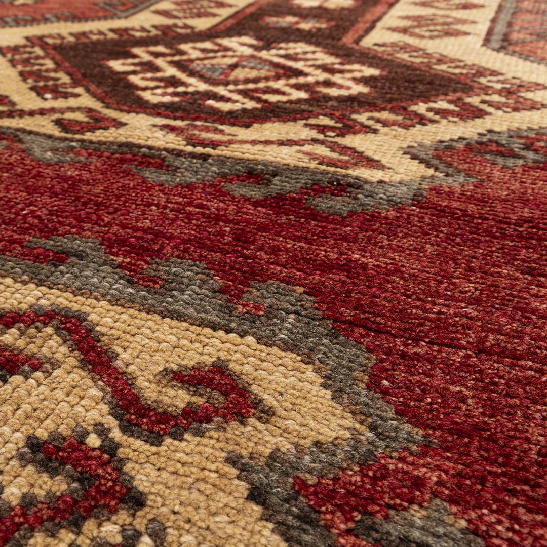 Oriental Turkish Runner Rug Handmade Wool On Wool Anatolian 95 X 354 Cm - 3' 2'' X 11' 8'' Red C014