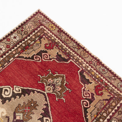 Oriental Turkish Runner Rug Handmade Wool On Wool Anatolian 96 X 325 Cm - 3' 2'' X 10' 8'' Red C014