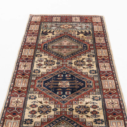 Oriental Turkish Runner Rug Handmade Wool On Wool Anatolian 98 X 293 Cm - 3' 3'' X 9' 8'' Multicolor C016