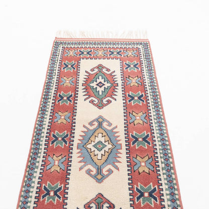 Oriental Turkish Runner Rug Handmade Wool On Wool Kars 83 X 345 Cm - 2' 9'' X 11' 4'' Multicolor C016