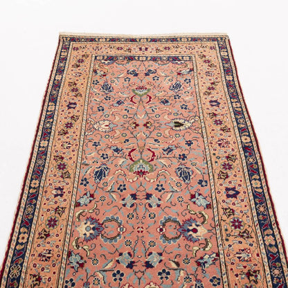 Oriental Turkish Runner Rug Handmade Wool On Wool Kayseri 100 X 298 Cm - 3' 4'' X 9' 10'' Pink C004