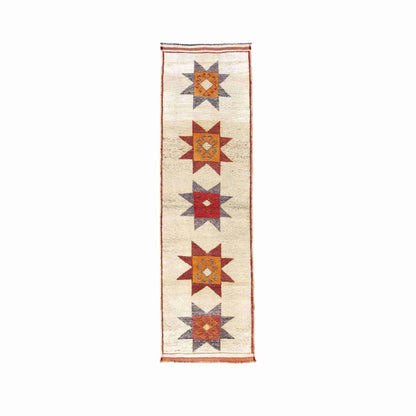 Oriental Turkish Runner Rug Handmade Wool On Wool Anatolian 364 X 100 Cm - 12' X 3' 4'' Orange C011