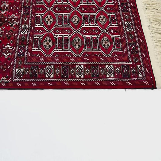 Oriental Kilim Cuval Handmade Wool On Wool 80 X 140 Cm - 2' 8'' X 4' 8'' Burgundy C021 ER01