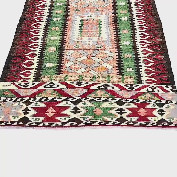 Oriental Kilim Anatolian Handmade Wool On Wool 85 X 155 Cm - 2' 10'' 5' 2'' Multicolor C016 ER01