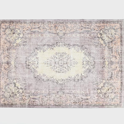 Oriental Rug Vintage Hand Knotted Wool On Cotton 208 x 300 Cm - 6' 10'' x 9' 11'' Multicolor C016 ER23