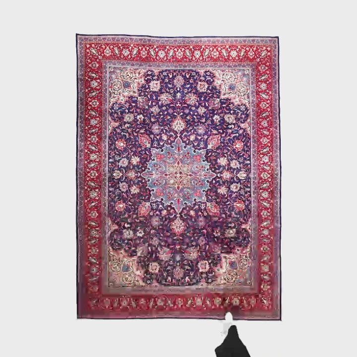 Oriental Rug Anatolian Hand Knotted Wool On Wool 300 X 413 Cm - 9' 11'' X 13' 7'' Purple C017 ER34