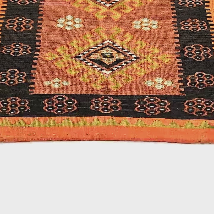 Oriental Kilim Anatolian Handmade Wool On Wool 53 X 98 Cm - 1' 9'' X 3' 3'' Orange C011 ER01