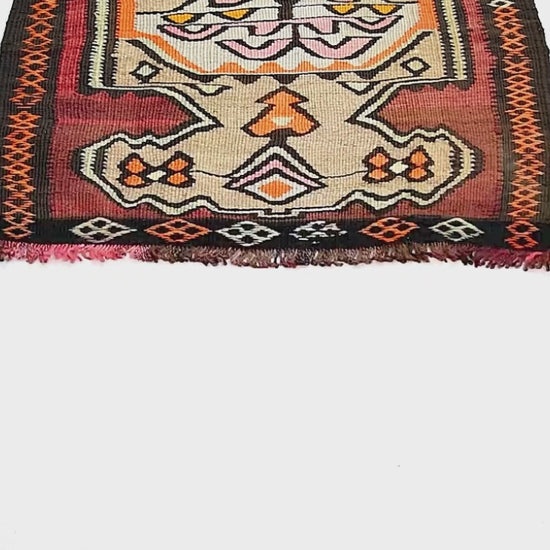 Oriental Kilim Anatolian Handmade Wool On Wool 60 X 90 Cm - 2' X 3' Stone C009 ER01