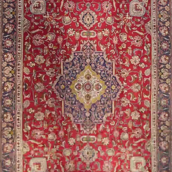 Oriental Rug Anatolian Hand Knotted Wool On Wool 300 X 400 Cm - 9' 11'' X 13' 2'' Red C014 ER34