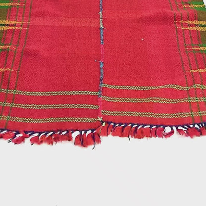 Oriental Kilim Anatolian Handmade Wool On Wool 70 X 110 Cm - 2' 4'' X 3' 8'' Red C014 ER01