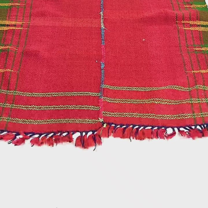 Oriental Kilim Anatolian Handmade Wool On Wool 70 X 110 Cm - 2' 4'' X 3' 8'' Red C014 ER01