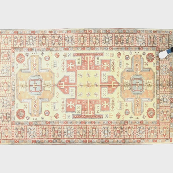 Oriental Rug Anatolian Hand Knotted Wool On Wool 187 X 311 Cm - 6' 2'' X 10' 3'' Sand C007 ER23