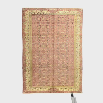 Oriental Rug Anatolian Handmade Wool On Cotton 239 X 338 Cm - 7' 11'' X 11' 2'' Pink C004 ER23