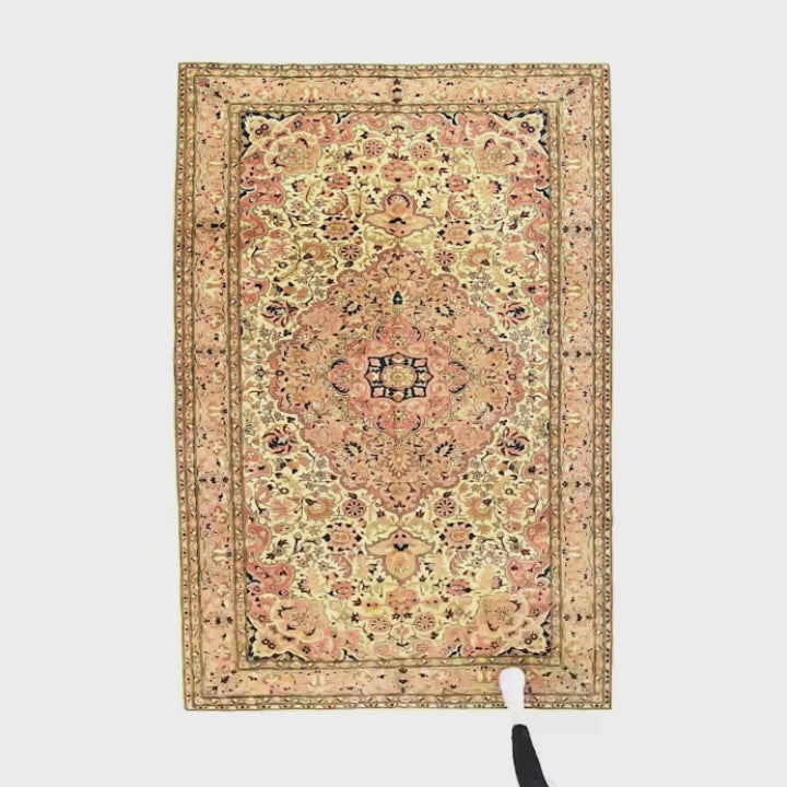 Oriental Rug Anatolian Handmade Wool On Cotton 201 X 296 Cm - 6' 8'' X 9' 9'' Stone C009 ER23