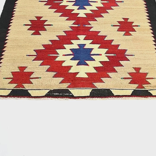 Oriental Kilim Anatolian Handmade Wool On Wool 95 X 170 Cm - 3' 2'' X 5' 7'' Stone C009 ER01
