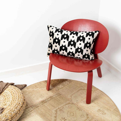 Velvet Ikat Pillow Cover | 16x24 Inches